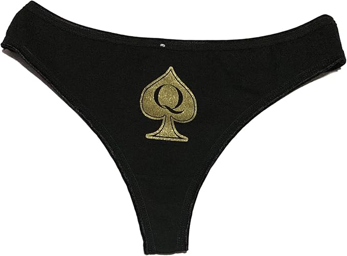 queen of spades qos 人字拖内裤带字母 q